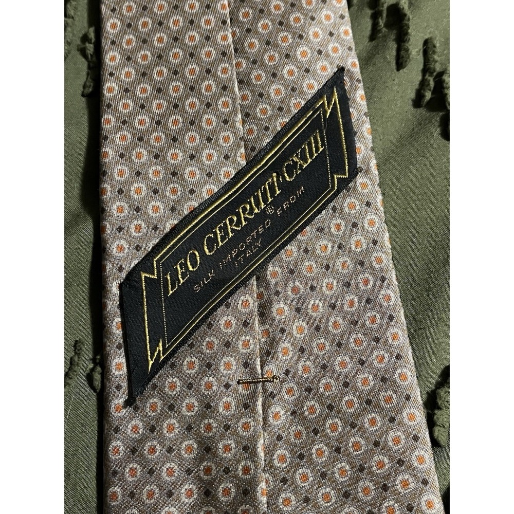 Leo Cerruti CXIII 100% Silk Men's Tie Imported from Italy - Picture 2 of 3